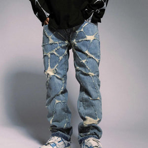 High Street Spider Web Jeans - MRC STORE