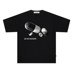 Casual Printed Short Sleeve Top - MRC STORE