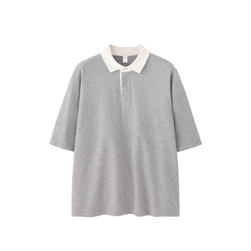 Men’s Polo Shirt - Mountain Contrast Lapel My Store  27.99