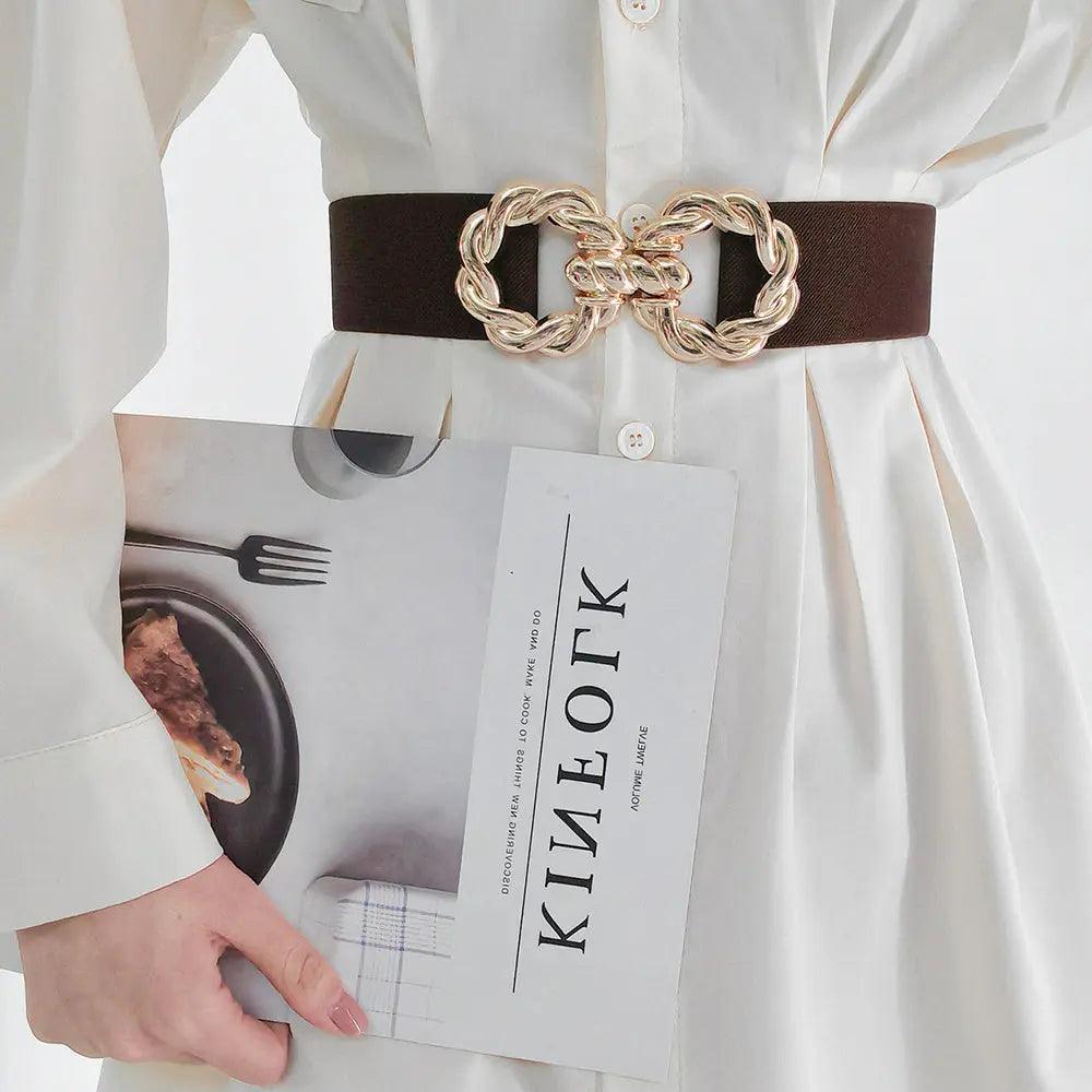Decoration Round Metal Button down Belt - MRC STORE
