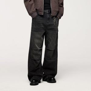 Men's Loose Retro Straight Jeans - MRC STORE