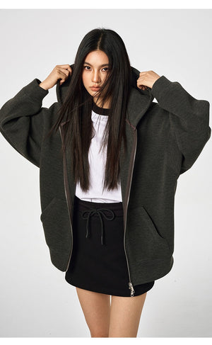 Unisex Retro Hoodie - Loose Solid Color My Store