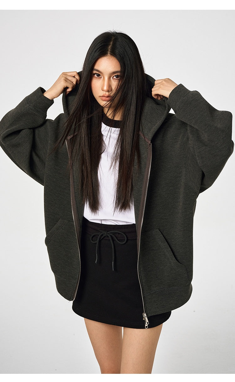 Unisex Retro Hoodie - Loose Solid Color My Store