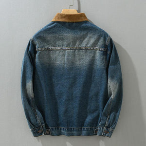 Loose Denim Workwear Jacket Japanese Casual Fashion - MRC STORE