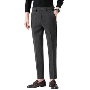 Woolen Men's Casual Stretch Suit Pants - MRC STORE