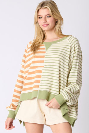 Multicolor Striped Pullover Sweater - MRC STORE