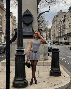 Women’s Backless Dress - Pleated A-Line Sling My Store