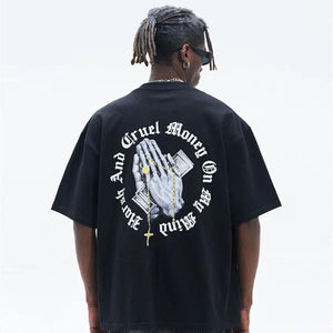 Simple Loose Printed Tee - MRC STORE