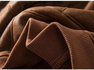 Lambswool Fleece-lined Suede Jacket - MRC STORE