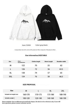 Lettered Hooded Sweatshirt - MRC STORE
