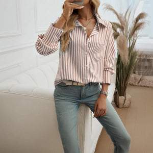Striped Commuter Cardigan - MRC STORE