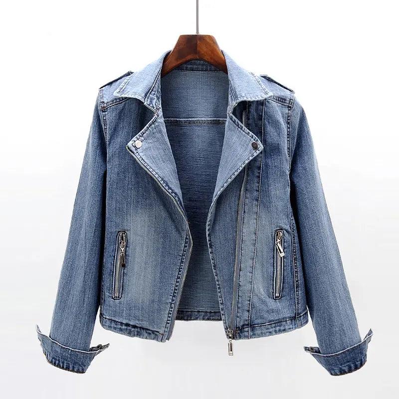 Slim Fit Denim Coat - MRC STORE