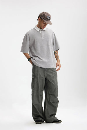 Men’s Polo Shirt - Mountain Contrast Lapel My Store
