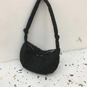 Down Cotton Rhombus Crossbody Bag - MRC STORE