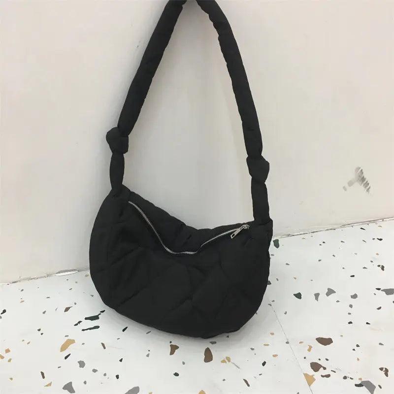 Down Cotton Rhombus Crossbody Bag - MRC STORE