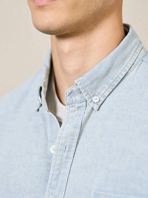 Vintage Embroidered Denim Shirt - MRC STORE