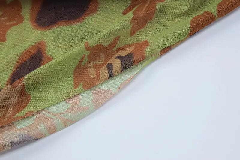 Elegant Floral Mesh Dress - MRC STORE