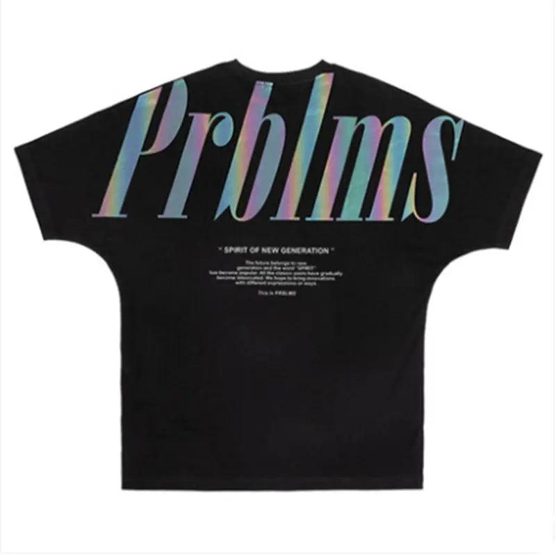 Reflective Printed Hip Hop Cool Graphic Tee - MRC STORE