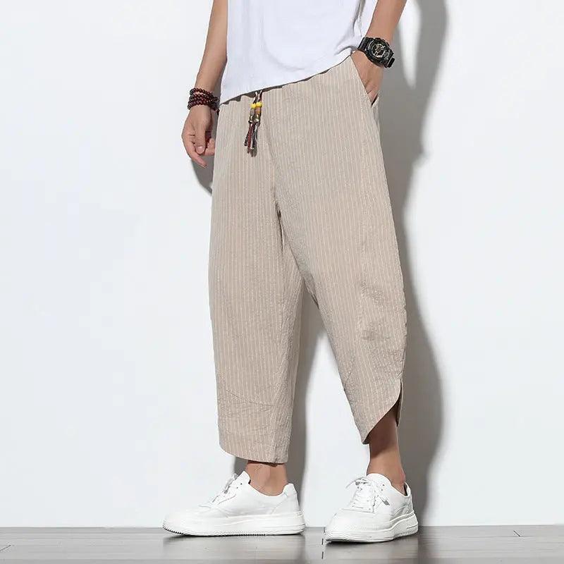 Chinese Style Cotton Linen Harem Pants - MRC STORE