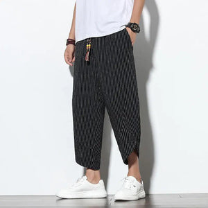 Chinese Style Cotton Linen Harem Pants - MRC STORE
