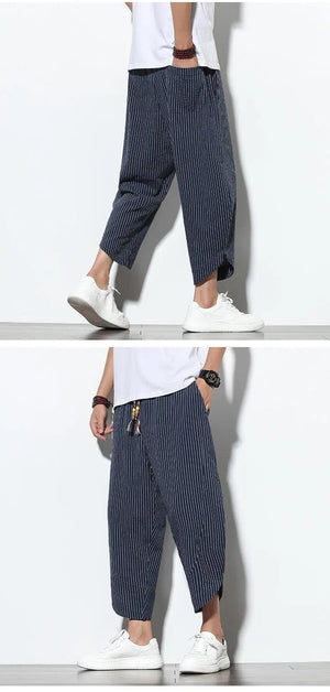 Chinese Style Cotton Linen Harem Pants - MRC STORE