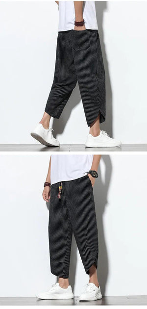 Chinese Style Cotton Linen Harem Pants - MRC STORE