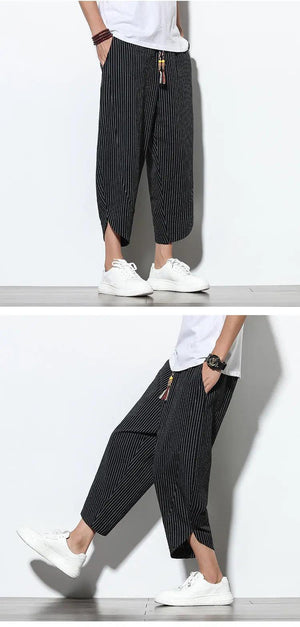 Chinese Style Cotton Linen Harem Pants - MRC STORE