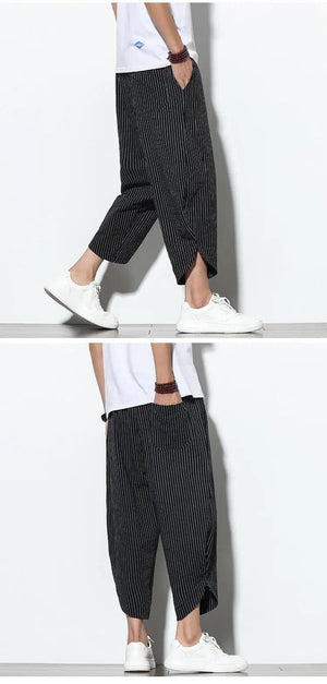 Chinese Style Cotton Linen Harem Pants - MRC STORE