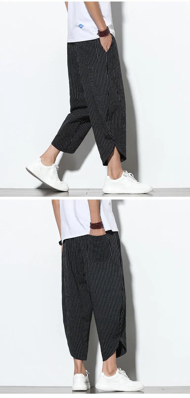 Chinese Style Cotton Linen Harem Pants - MRC STORE