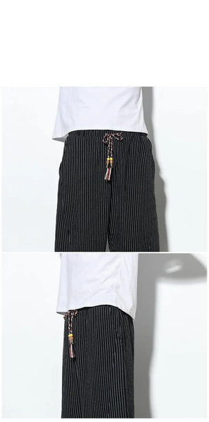 Chinese Style Cotton Linen Harem Pants - MRC STORE