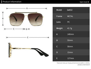 Modern Retro Square Frame Sunglasses - MRC STORE