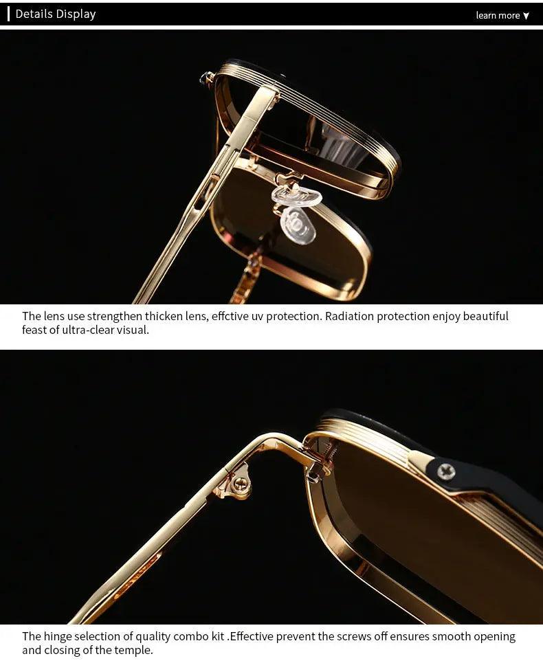 Modern Retro Square Frame Sunglasses - MRC STORE