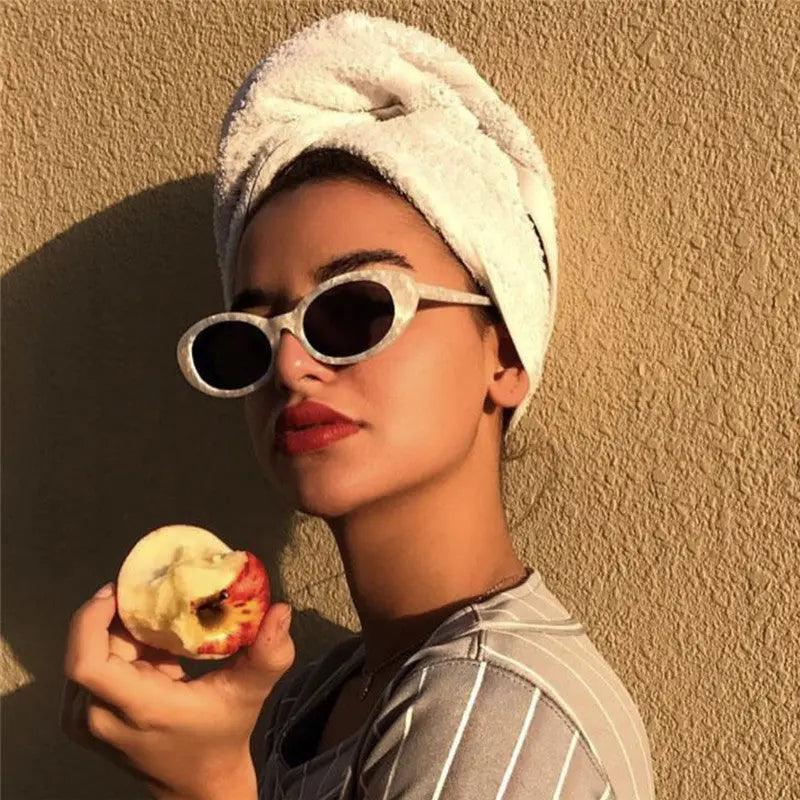 Retro Oval Sunglasses - MRC STORE