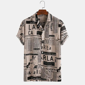 Vintage Print Shirt - MRC STORE