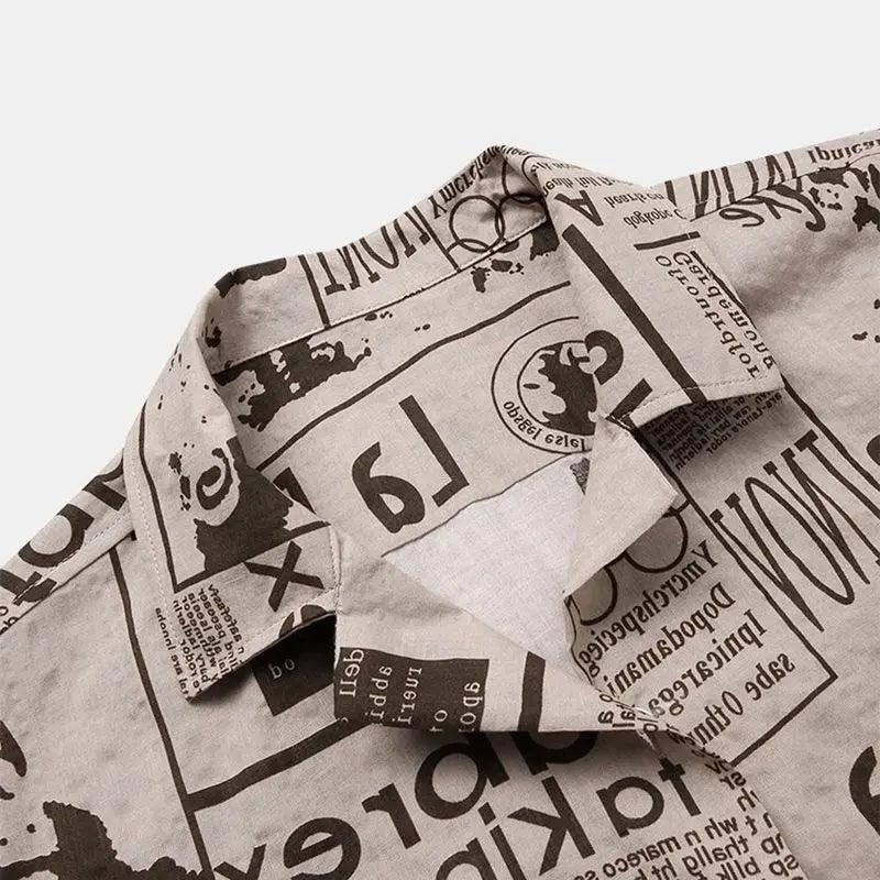 Vintage Print Shirt - MRC STORE