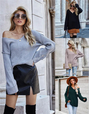 V-neck Sweater - MRC STORE