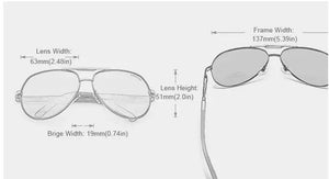 Polarized Unisex Sunglasses with Silicone and Aluminum Alloy Frame - MRC STORE