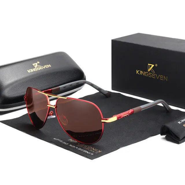 Polarized Unisex Sunglasses with Silicone and Aluminum Alloy Frame - MRC STORE
