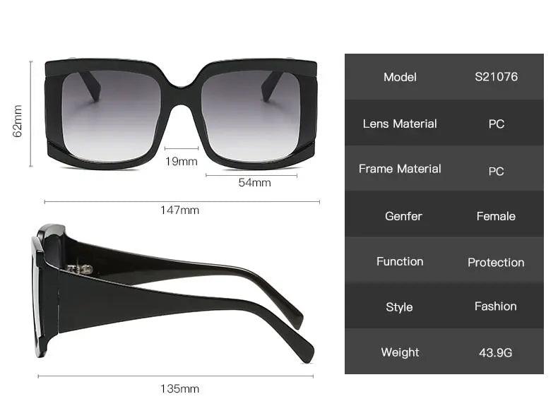 Fashion Trend Square Sunglasses - MRC STORE