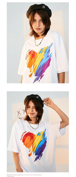 Rainbow Love Graffiti Tee - MRC STORE