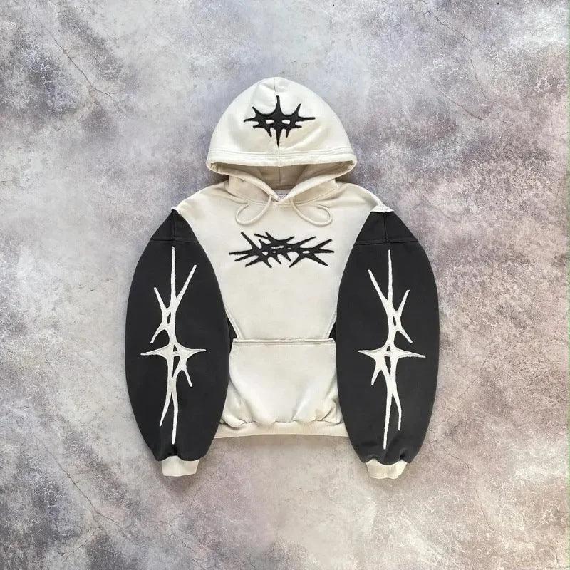 Fall Fashion Autumn Embroidered Printed Hoodie - MRC STORE