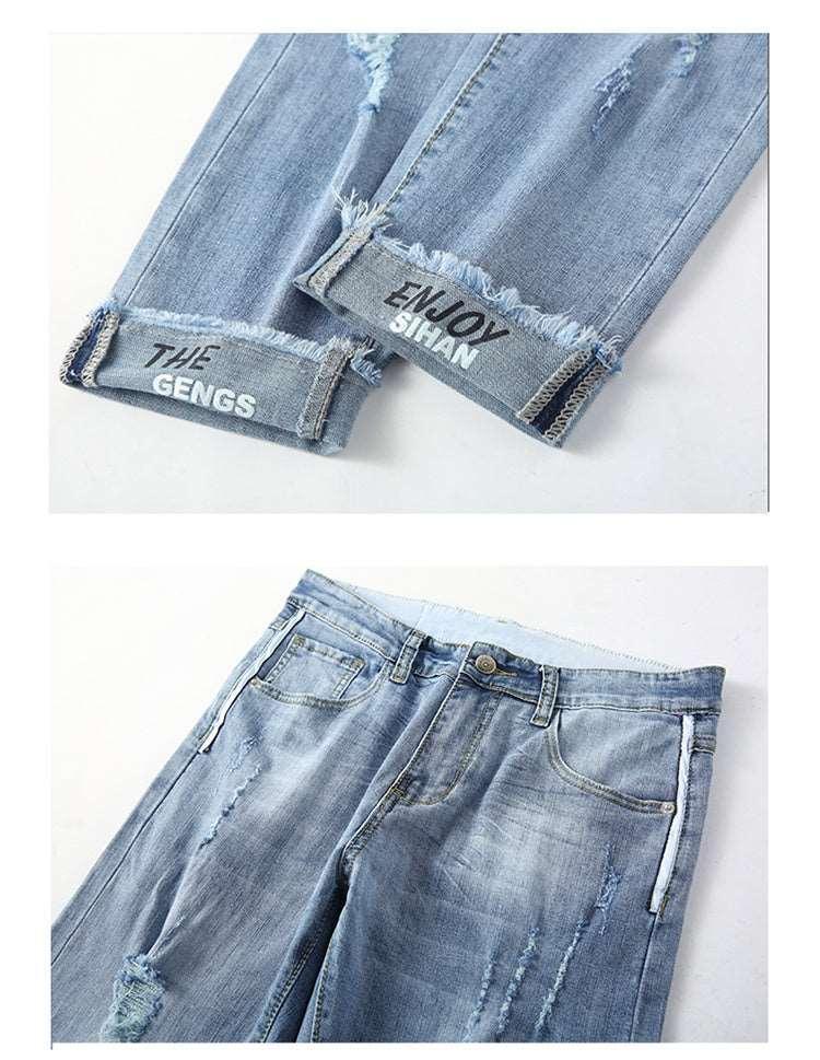 Casual Slim Ripped Jeans - MRC STORE