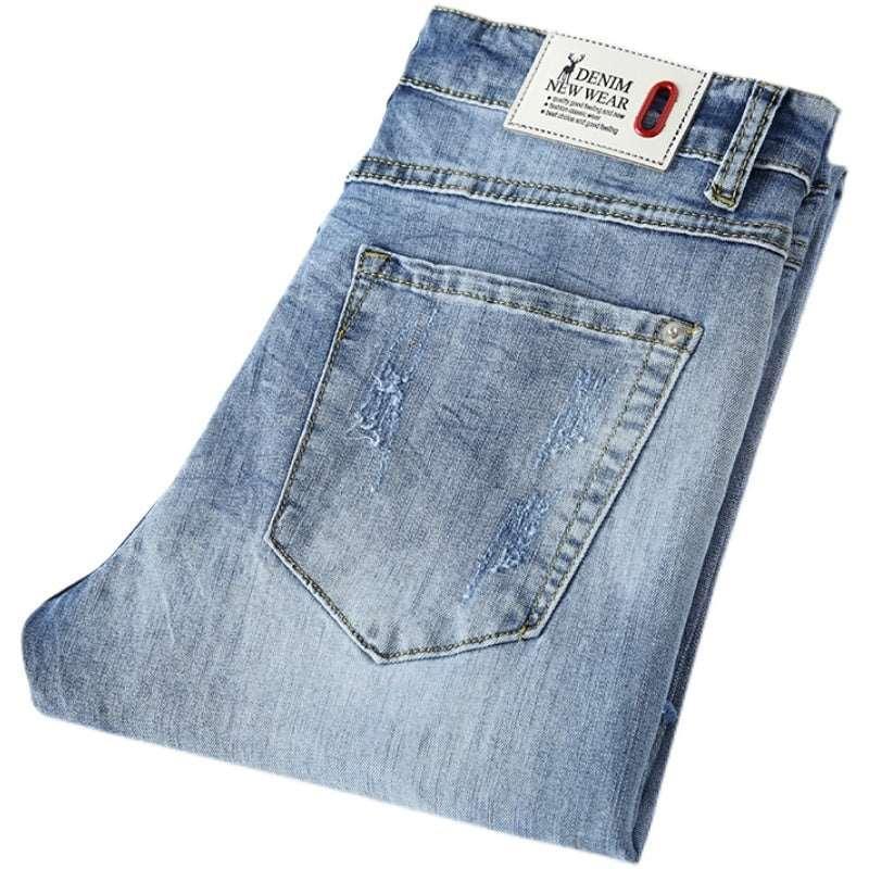 Casual Slim Ripped Jeans - MRC STORE