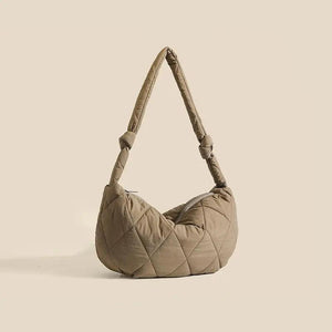 Down Cotton Rhombus Crossbody Bag - MRC STORE