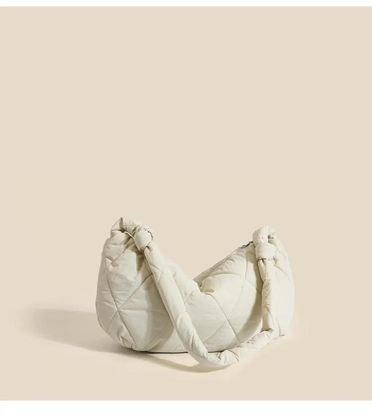 Down Cotton Rhombus Crossbody Bag - MRC STORE