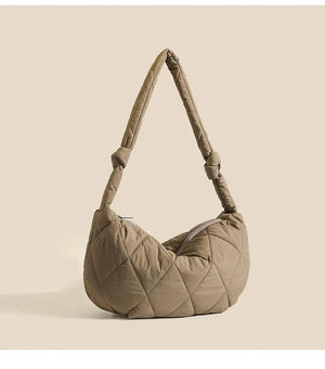 Down Cotton Rhombus Crossbody Bag - MRC STORE