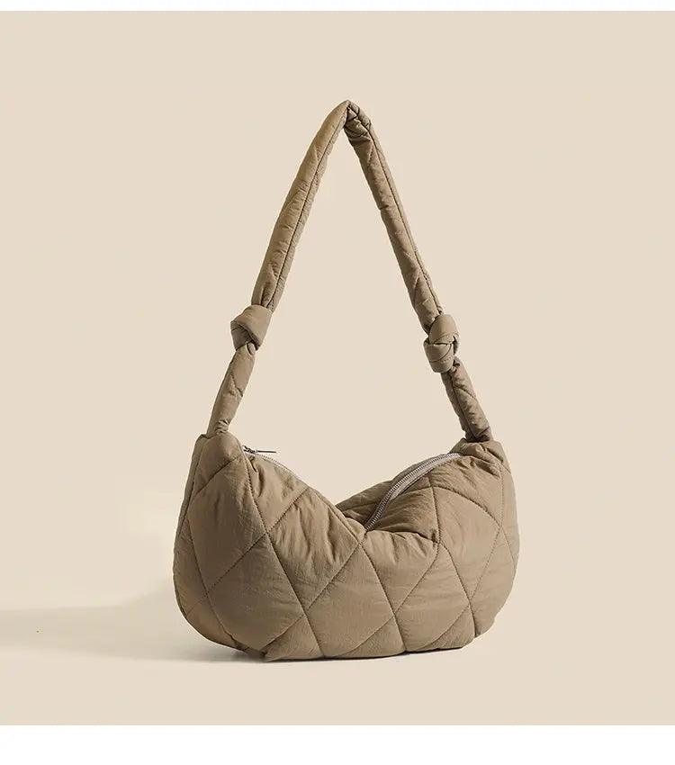 Down Cotton Rhombus Crossbody Bag - MRC STORE