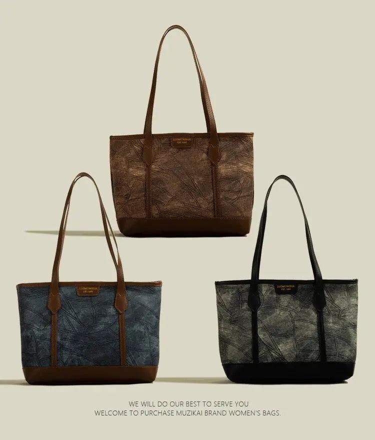 Rhombus Simple Tote Bag Women - MRC STORE