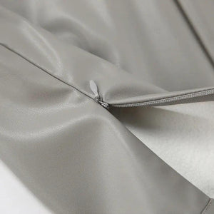 French Fashion Slit Leather Skirt - MRC STORE