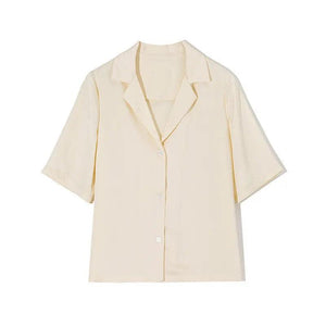 Luxurious Silk Satin Shirt - MRC STORE